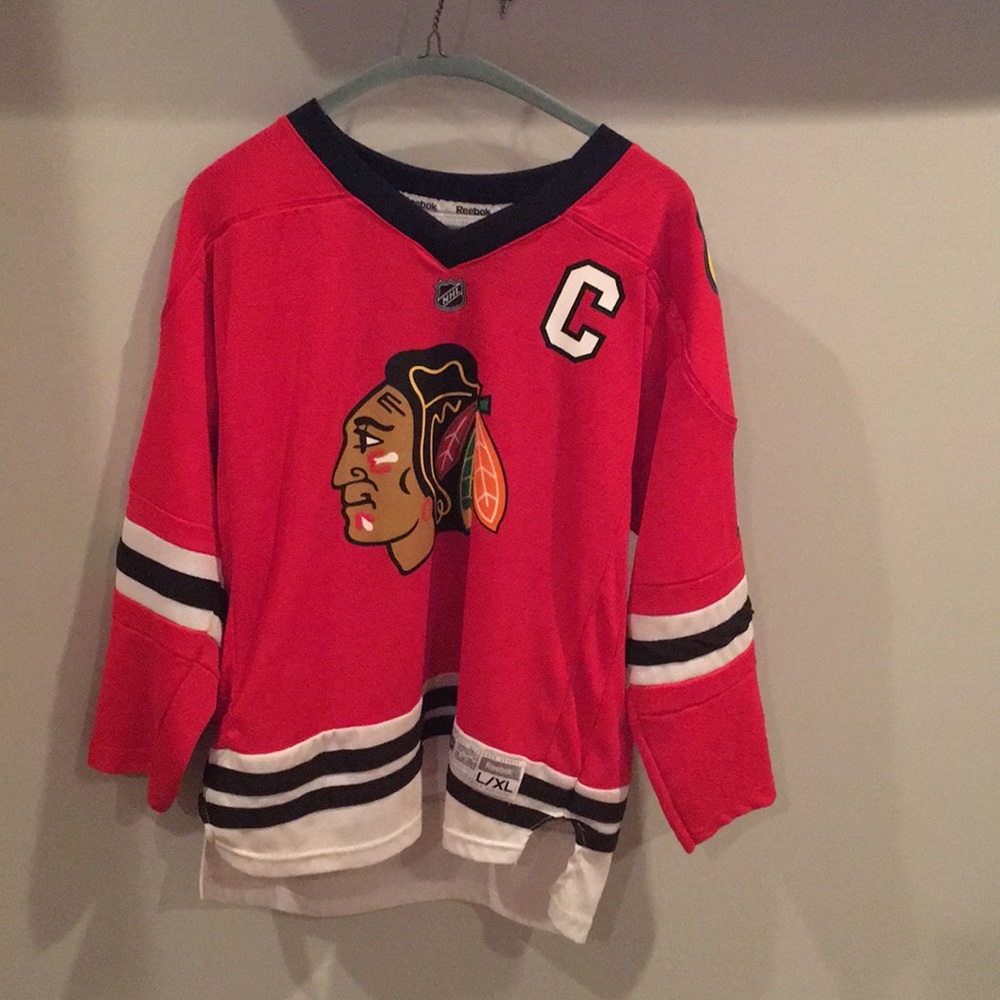 Toews blackhawks jersey youth size Large